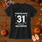 T-shirt Compte de maternité d'Halloween 31 semaines