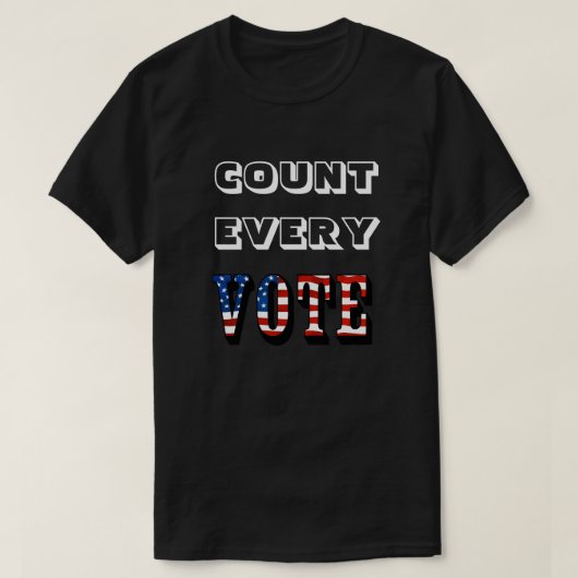 T-SHIRT COMPTER CHAQUE VOTE (Design devant)