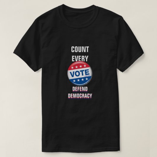 T-shirt Compter Chaque Vote - Une Chemise MisterP (Design devant)