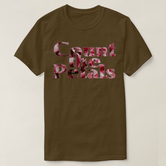 T-shirt Compter les pétales (Design devant)