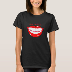 T-shirt Compter Les Sourires Lèvres Rouges Souriantes