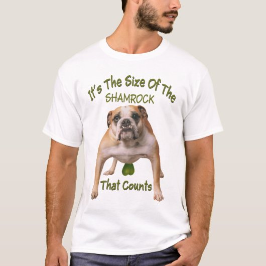T-shirt Comptes de taille de shamrock (Devant)