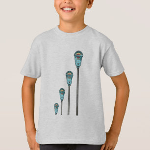 T-shirt Compteur de stationnement rétro