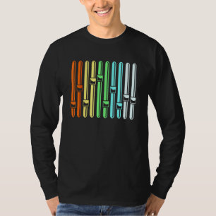 T-shirt Compteur Vu de Son d'Ingénieur Audio Coloré