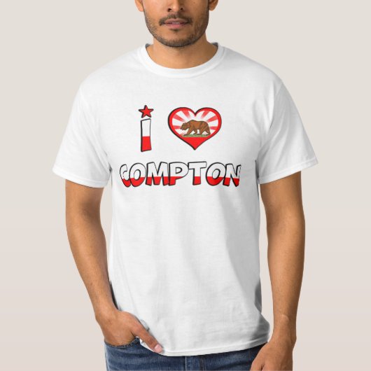 T-shirt Compton, CA (Devant)