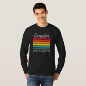 T-shirt Compton Latitude Et Longitude Ca Los Angeles Fans (Devant entier)