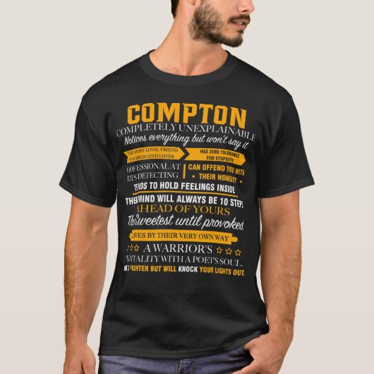 T-shirt COMPTON totalement inexplicable (Devant)