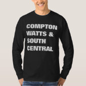 T-shirt Compton, watts et central du sud (Devant)