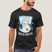 T-shirt Computer Cat Programmer Developer Programming Cats (Devant)
