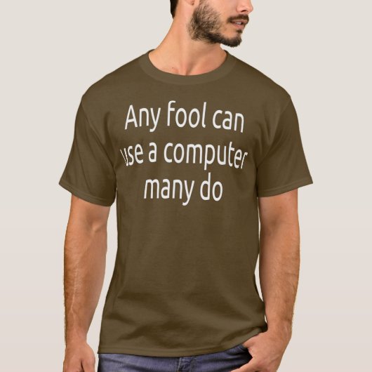T-shirt Computer Funny Windows Linu programmer Quotes (Devant)