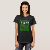 T-shirt Computer Programmer Coder False It s Because It s (Devant entier)