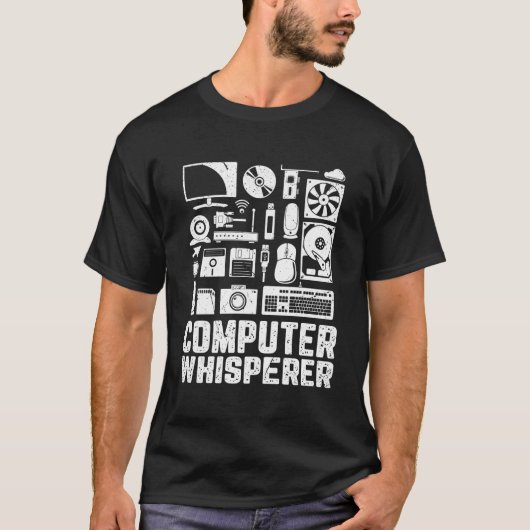 T-shirt Computer Whisperer Funny Tech prend en charge Nerd (Devant)