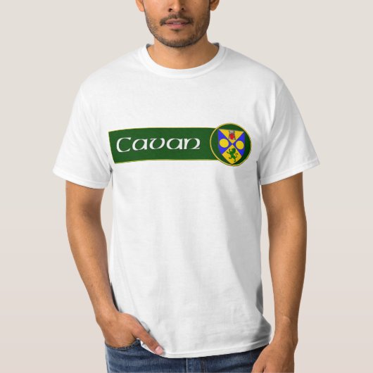 T-shirt Comté Cavan. L'Irlande (Devant)