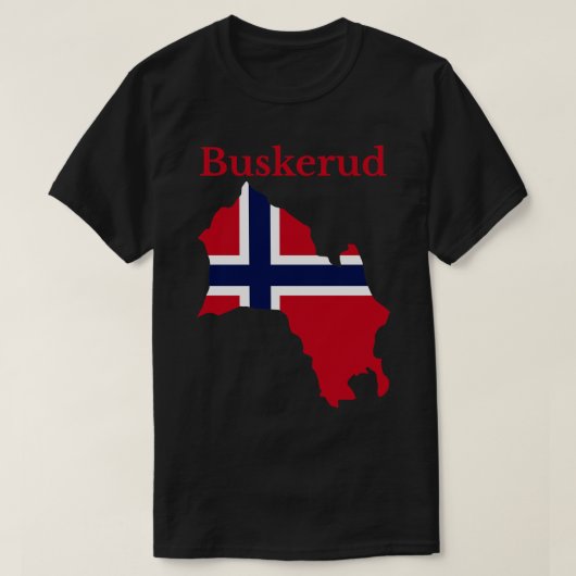 T-shirt Comté de Buskerud Norvège (Design devant)