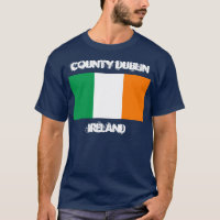 Comté de Dublin, Irlande avec drapeau irlandais
