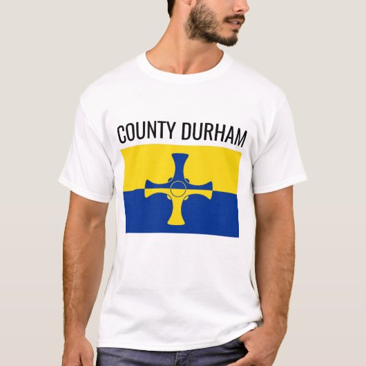 T-shirt Comté de Durham // English County Flag (Devant)