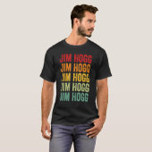 T-shirt Comté de Jim Hogg Texas Rainbow Text Design (Devant entier)