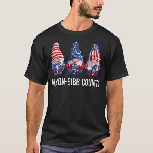 T-shirt Comté de Macon-Bibb aux États-Unis (Devant)