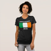 T-shirt Comté de Monaghan, Irlande avec drapeau irlandais (Devant entier)