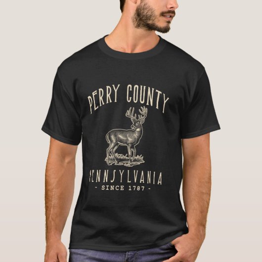 T-SHIRT COMTÉ DE PERRY. CHASSE AU CERF À QUEUE BLANCHE EN (Devant)