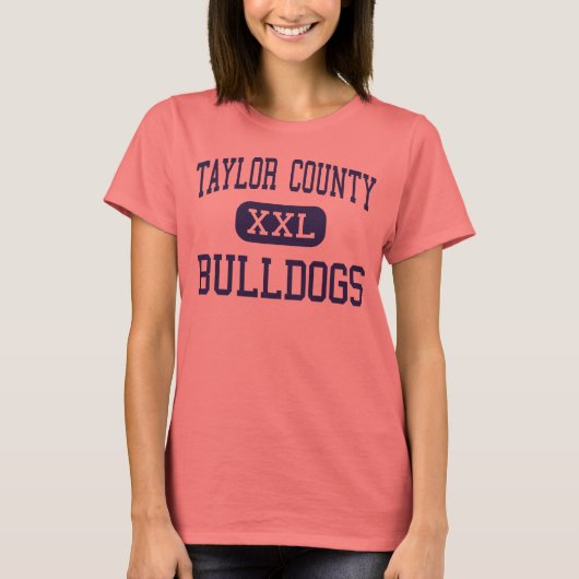 T-shirt Comté de Taylor - Bulldogs - High - Perry Floride (Devant)