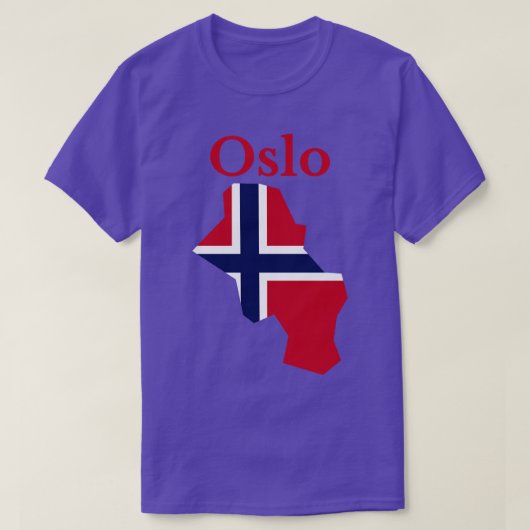 T-shirt Comté d'Oslo Norvège (Design devant)