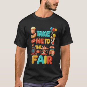 T-shirt Comté Fair Carnival Ride Nostalgia Amusement Fest