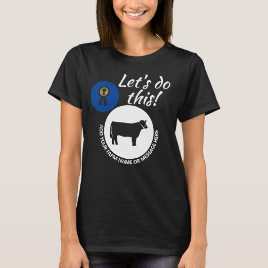 T-shirt Comté Fair Livestock Market Steer Dark (Devant)