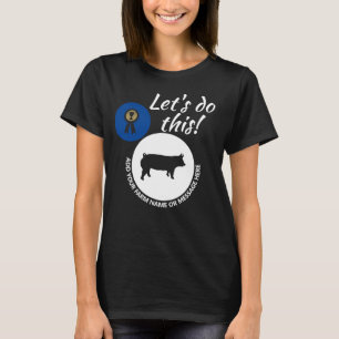 T-shirt Comté Fair Livestock Market Swine Dark