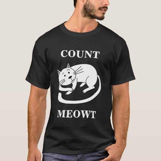 T-shirt Comte Meowt Kitty Funny Chat Pun (Devant)