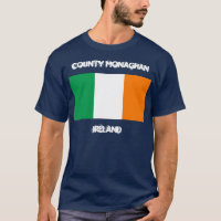 Comté Monaghan, Irlande avec le drapeau irlandais