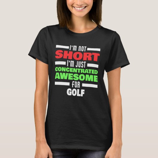 T-shirt Concentrated Awesome For Golf Saying Golfer (Devant)