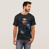 T-shirt concept art d'un bel homme (Devant entier)