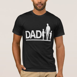 T-shirt Concept de famille père et enfants.