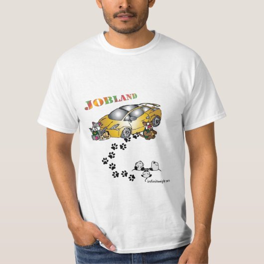 T-shirt Concept de Jobland, une COLLABORATION AVEC SAUN (Devant)