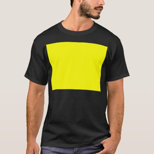 T-shirt Concepteur Customisé couleur jaune (Devant)