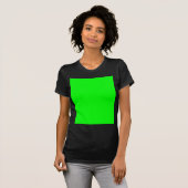 T-shirt Concepteur Customisé couleur verte (Devant entier)