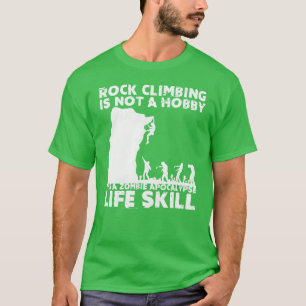 T-shirt Concepteur d'alpiniste Zombie Escalade ami