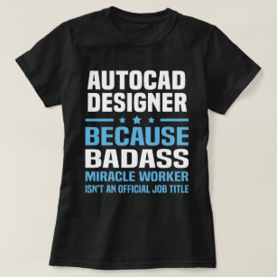 T-shirt Concepteur d'AutoCAD