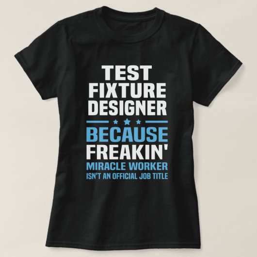 T-shirt Concepteur de fixations de test (Design devant)