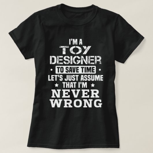 T-shirt Concepteur de jouets (Design devant)