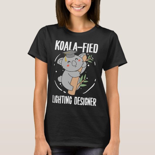 T-shirt Concepteur d'éclairage Koala Éclairage équipe de s (Devant)