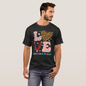 T-shirt Concepteur d'instructions cardiaques Leopard Plaid (Devant entier)
