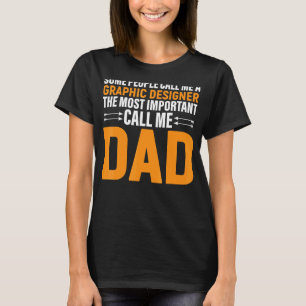 T-shirt Concepteur graphique le plus important Papa Vintag