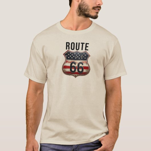 T-shirt Concepteur Route 66 (Devant)