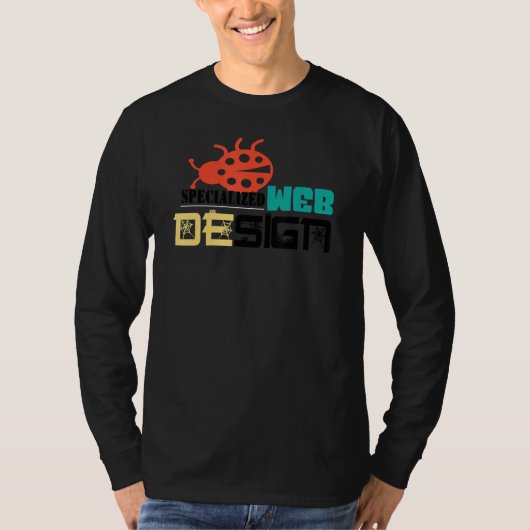 T-shirt Concepteur Web de débogage de code (Devant)