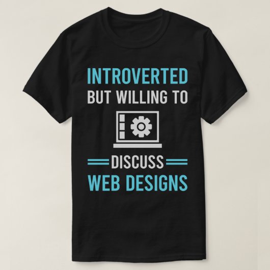 T-shirt Concepteurs de concepteurs de conception Web intro (Design devant)