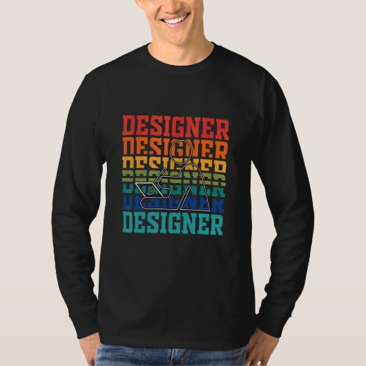 T-shirt Concepteurs de designers vintage Web (Devant)