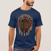 T-shirt Conception 1 de Buffalo de Natif américain de (Devant)