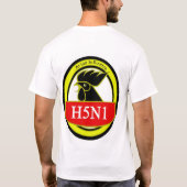 T-shirt Conception 1 de grippe aviaire (Dos)